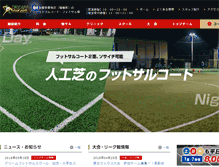 Tablet Screenshot of dream-futsal.com